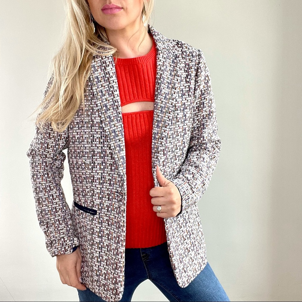 FDJ French Dressing Jean Multicolored Woven Blazer